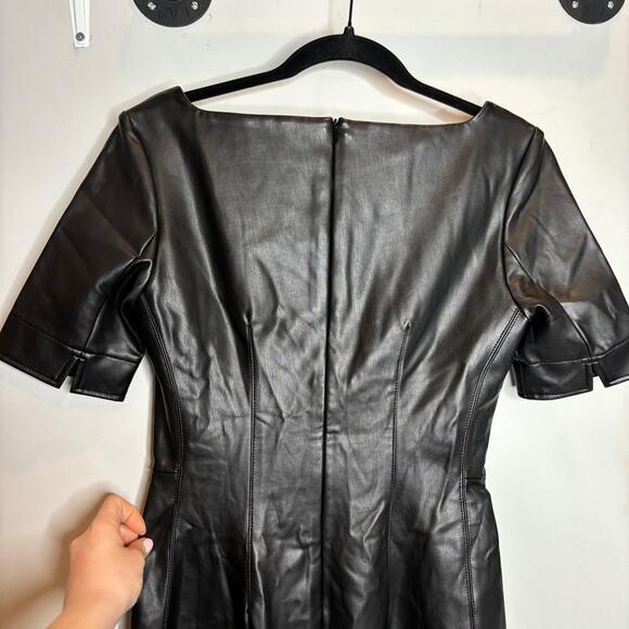 MM Lafleur The Noa Dress Vegan Leather Shift Mini Dress - Picture 8 of 11